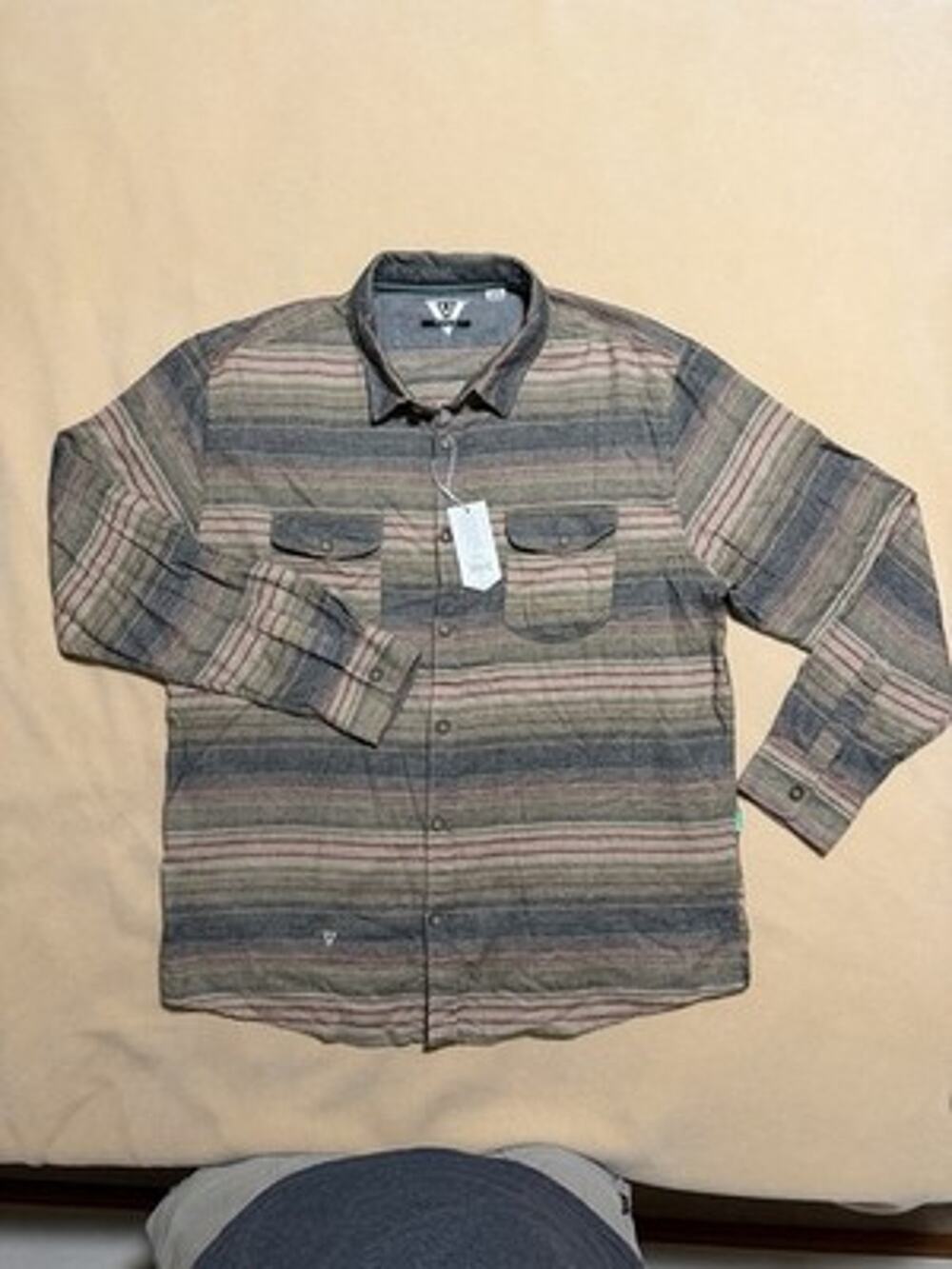 NWT Men’s Vissla Plaid Super Soft Flannel Shirt Long Sleeve Button Down Size XXL